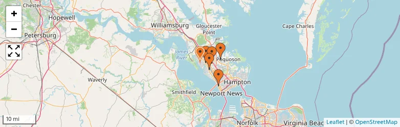 Related schools map