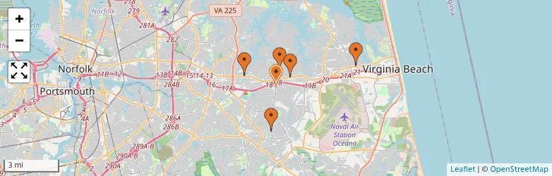 Related schools map