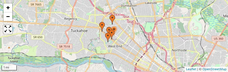 Related schools map