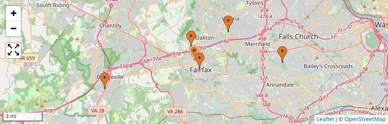 Related schools map
