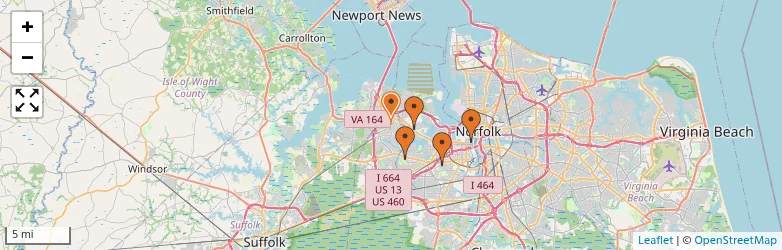 Related schools map