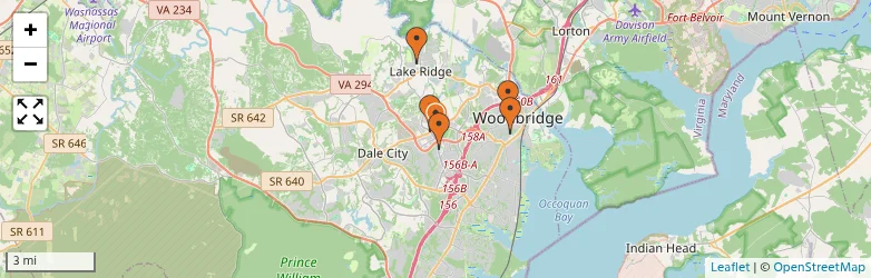 Related schools map