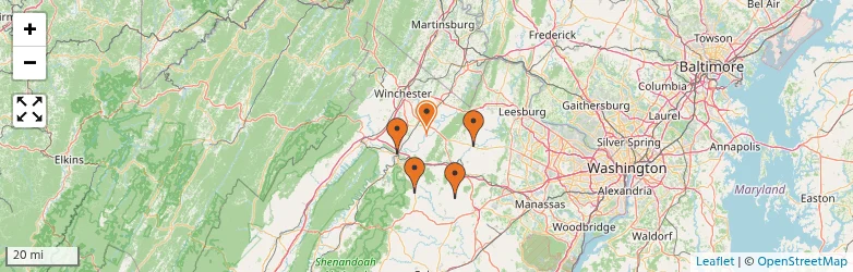 Related schools map