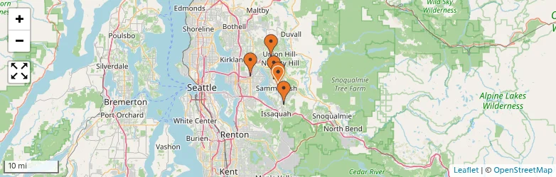Related schools map