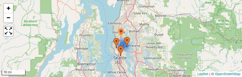 Related schools map