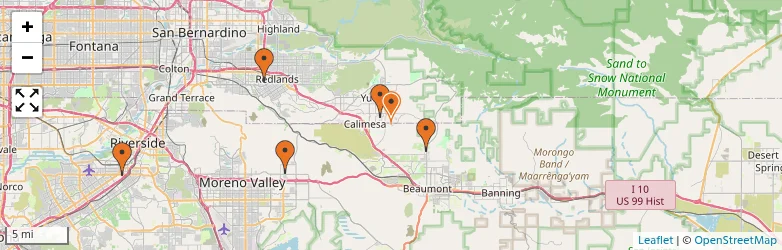 Related schools map