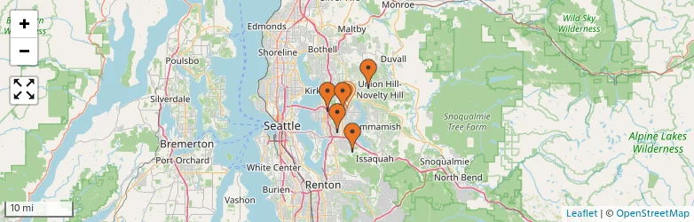 Related schools map
