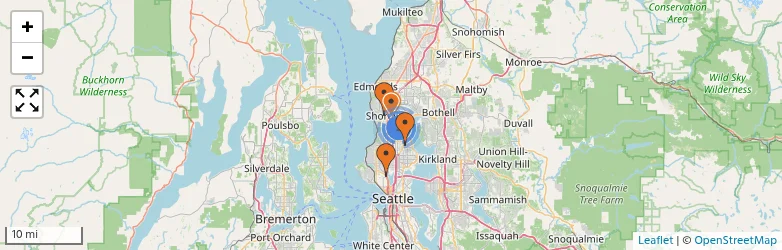 Related schools map