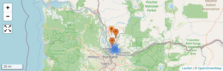 Related schools map