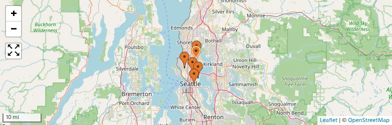 Related schools map