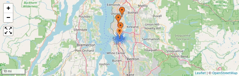 Related schools map
