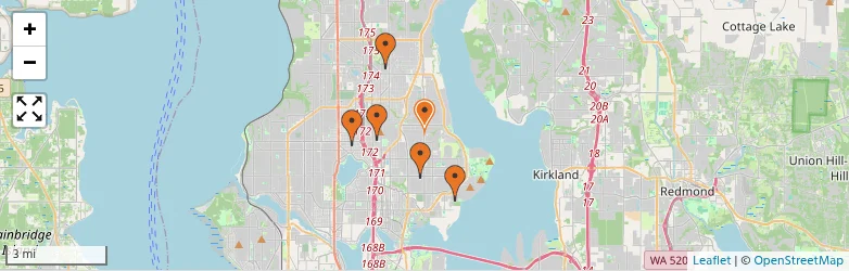 Related schools map