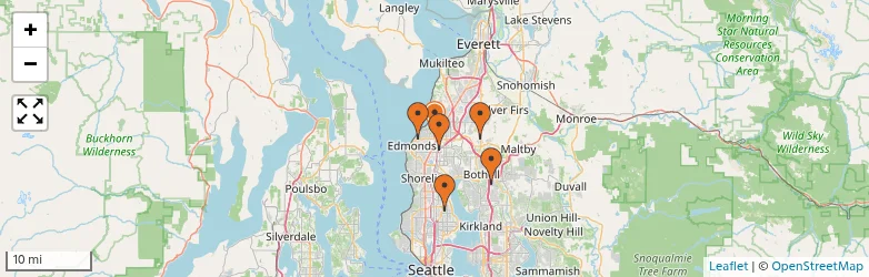 Related schools map