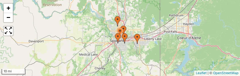 Related schools map