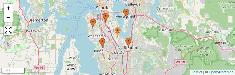 Related schools map