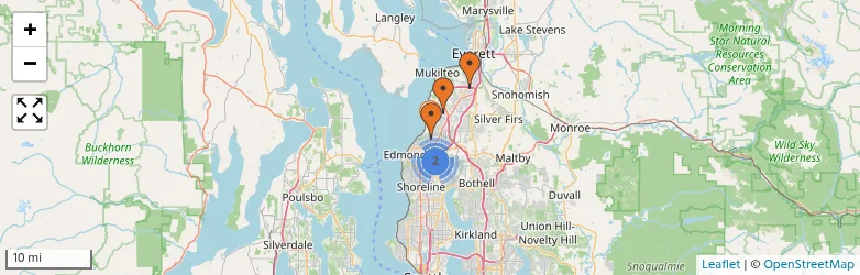 Related schools map
