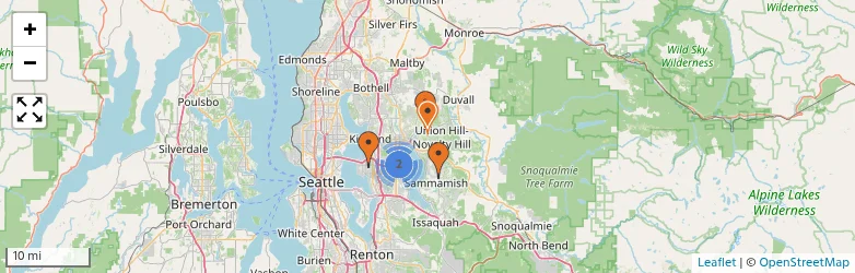 Related schools map