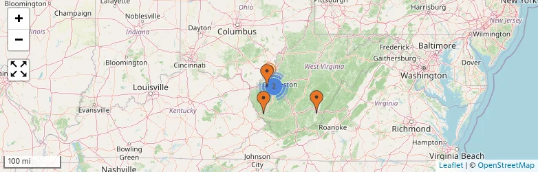 Related schools map