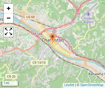 Map of Charleston Catholic High School