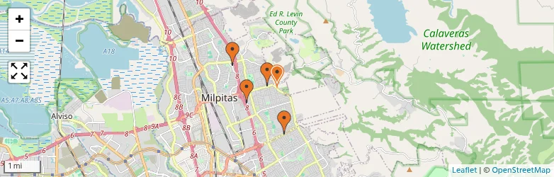Related schools map