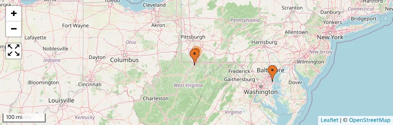 Related schools map