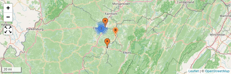 Related schools map