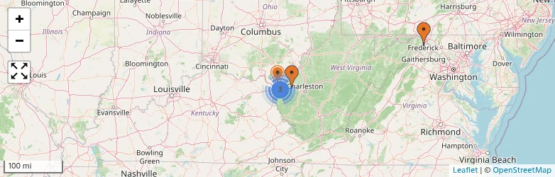Related schools map