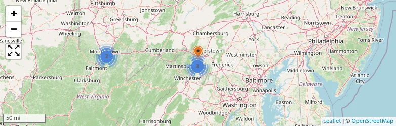 Related schools map