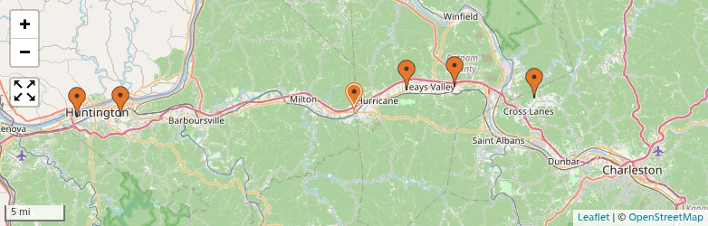 Related schools map