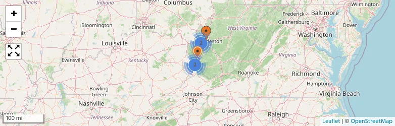 Related schools map