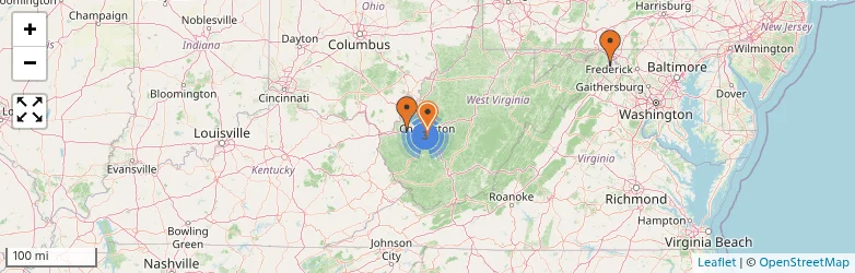 Related schools map