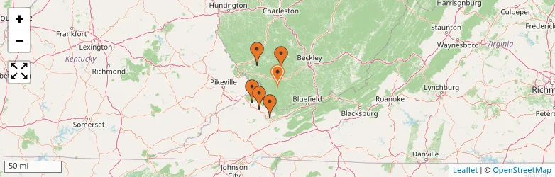 Related schools map