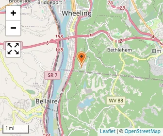 Map of Wheeling Country Day School