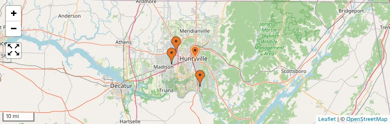 Related schools map