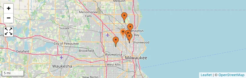 Related schools map