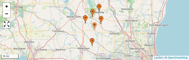 Related schools map