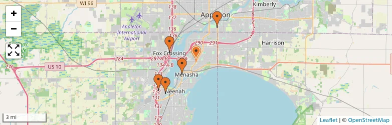 Related schools map