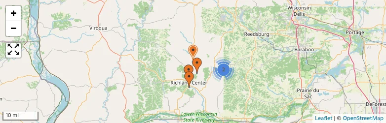 Related schools map