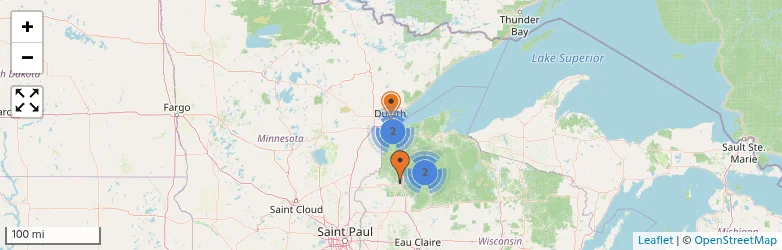 Related schools map