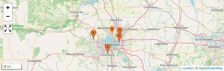 Related schools map
