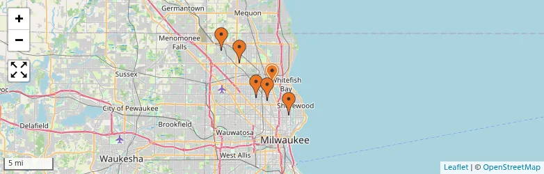 Related schools map