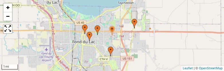 Related schools map