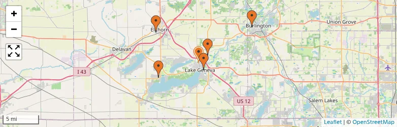 Related schools map