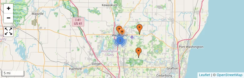 Related schools map