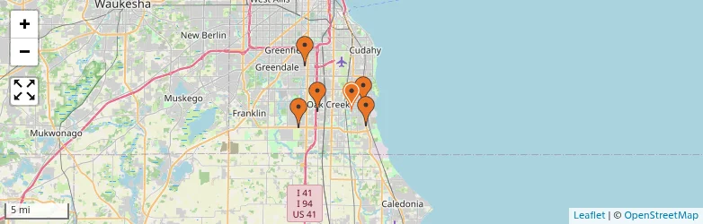 Related schools map
