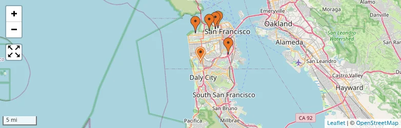Related schools map