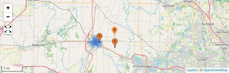 Related schools map