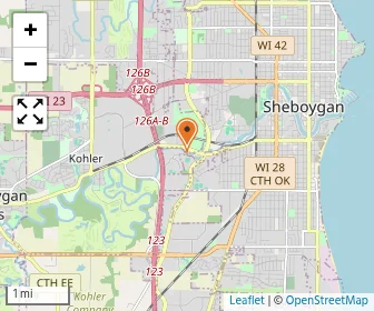 Map of Sheboygan Area Lutheran High School