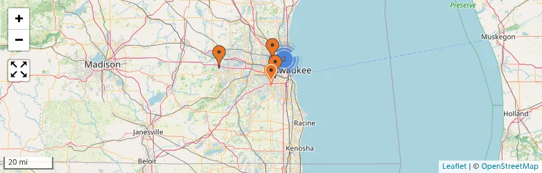 Related schools map