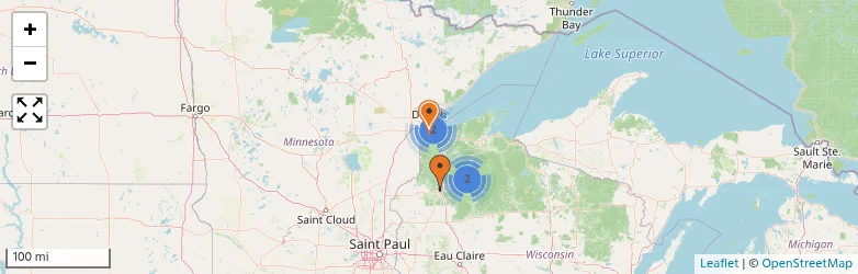 Related schools map